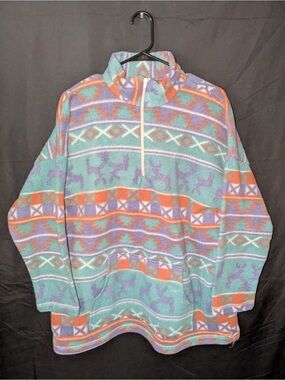 Vintage Backroad Blues Fleece Pullover